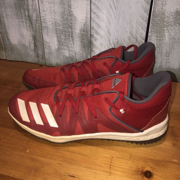 adidas Other - Adidas Speed Trainer 4 Baseball Turf Shoes Mens 11.5 Red White G27680 Athletic